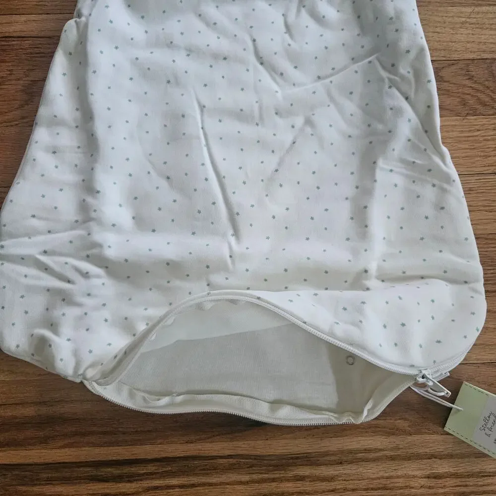 NWT Stellou & Friends 100% Cotton Star Swaddle Sleep Sack Babies OSFM   Neutral